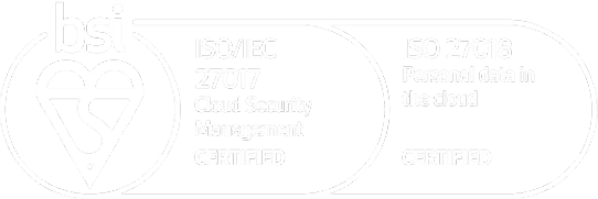 BSI ISO/IEC 27017 Cloud Security and ISO 27018 personal data in the cloud certified